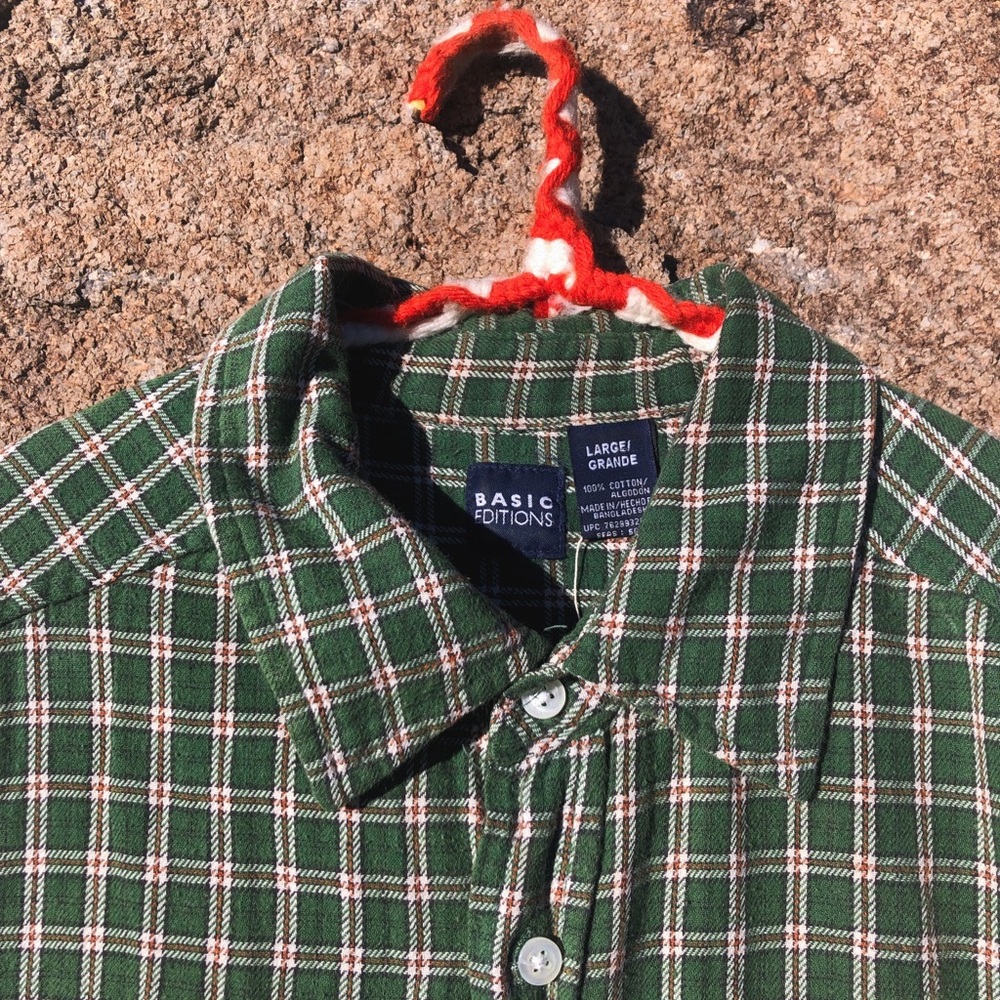 Green Basic Edition Plaid Shirt